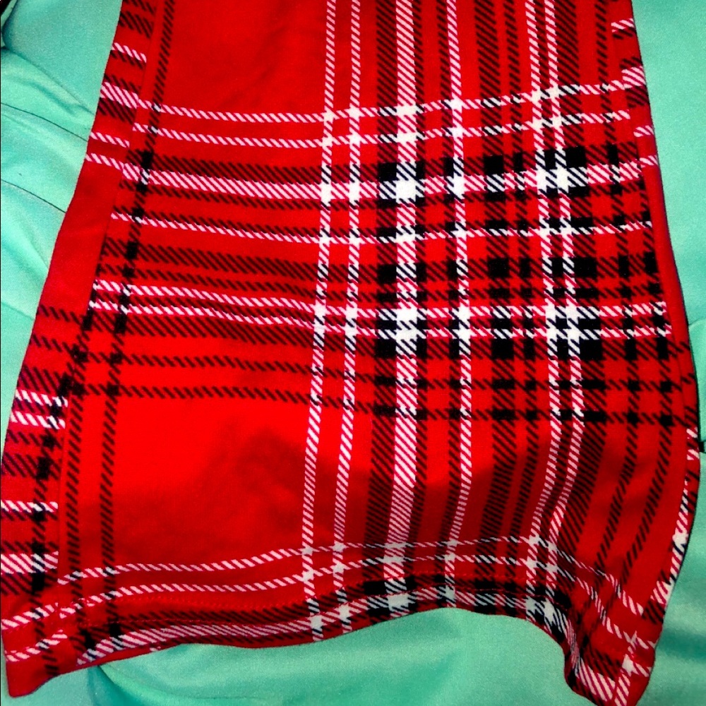 Bell bottom yoga pants plaid